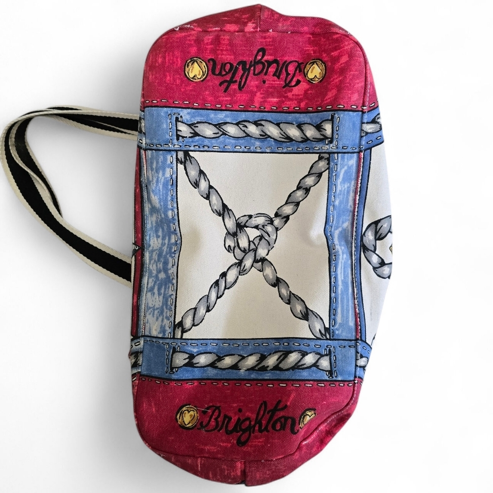 Brighton “Seas the Day” Canvas Tote Bag – Anchor Love Print - Picture 3 of 7